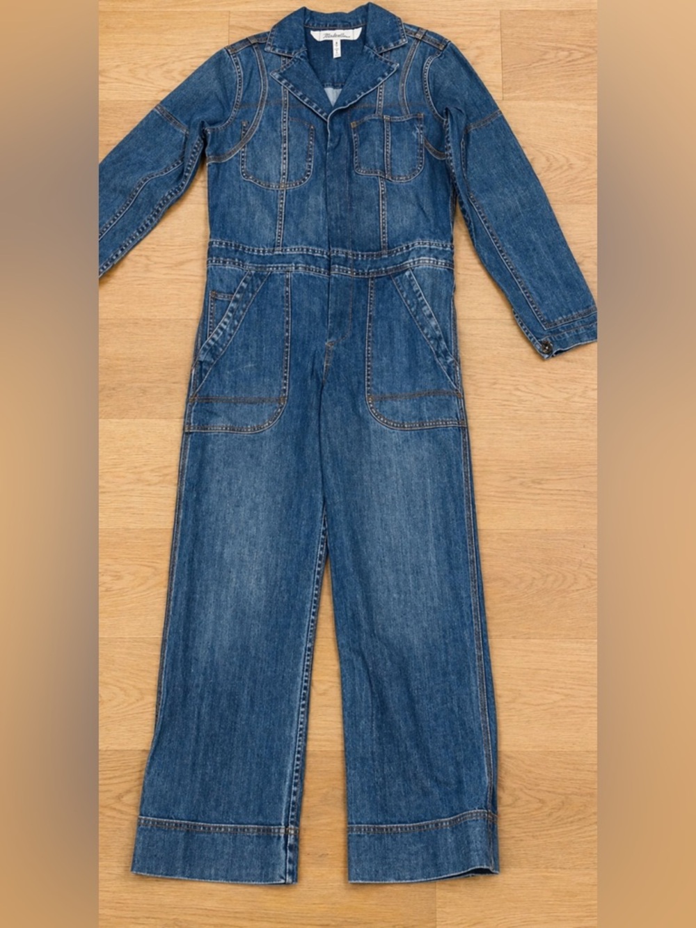 La Boheme Denim Long Sleeve Jumpsuit